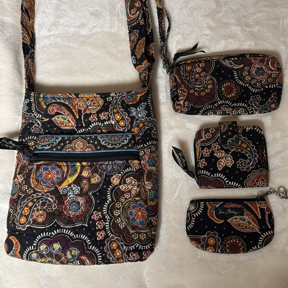 Vera Bradley Kensington Large Crossbody Purse includes wallet, coin purse & bag - Picture 1 of 17